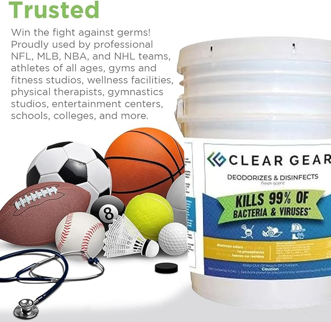 Clear Gear Disinfectant Spray, Mat Cleaner, and Deodorizer - Image 4