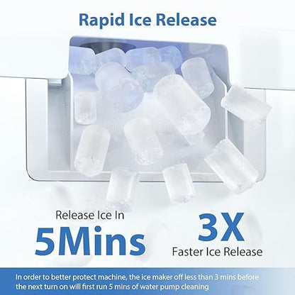 Aeitto Nugget Ice Maker Countertop, Rapid Ice Release in 5 Mins, Large Capacity - Image 5
