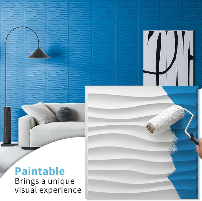 Art3d 100 Pack Decorative 3D Wall Panels, 97 Sq.Feet PVC Interior Wall Décor - Image 3