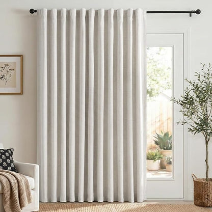100% Blackout Shield Linen Blackout Curtains by 100BlackoutShield