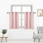 DWCN Pink Short Curtains for Small Window, 36 Inch Thermal Insulated Curtains by DWCN