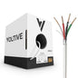 Voltive 18/4 Shielded Low Voltage Wire, Plenum CL3P, 500ft by Voltive