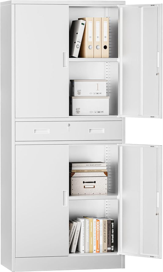 Metal Storage with 1 Drawer, Steel Storage File Cabinet by TaskStorz