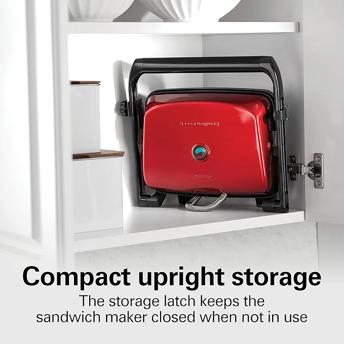 Hamilton Beach Panini Press Sandwich Maker & Electric Indoor Grill - Image 6