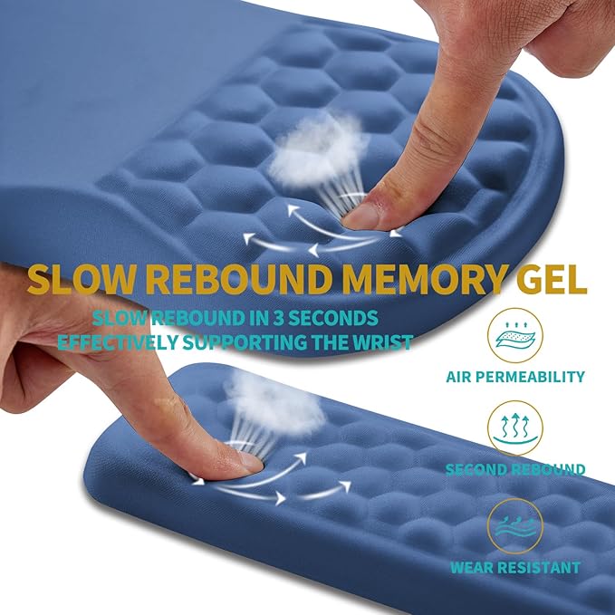 Hokafenle 2 in 1 Ergonomic Mouse Pad Wrist Support & Wrist Rest - Image 3