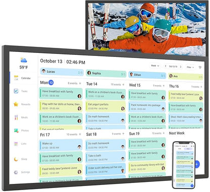 Smart Digital Calendar Chore Chart-for-Family-Planner by PWOSUN
