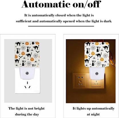 FSHVQKD Halloween Black Cat Night Light, Plug Into Wall - Image 3