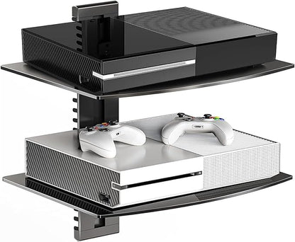 Suptek Glass Floating Shelves, TV Wall Mount by suptek
