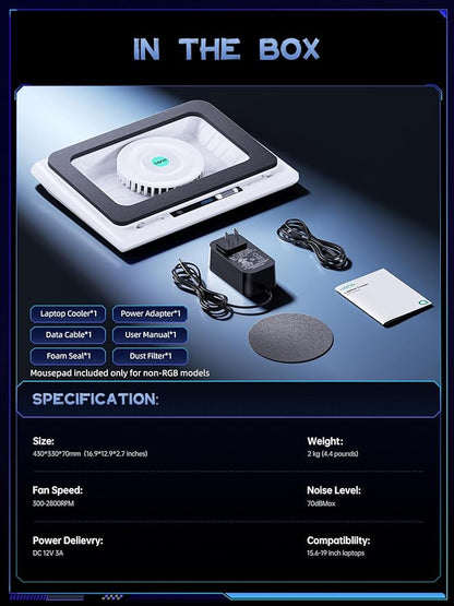 llano V12 Laptop Cooling Pad - Image 7