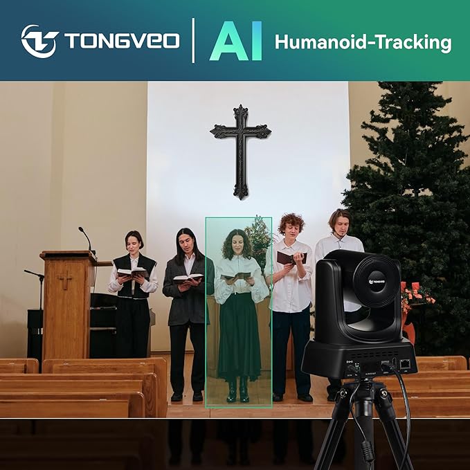 TONGVEO AI Auto-Tracking PTZ Conference Camera System - Image 2