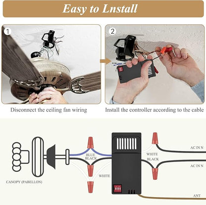 Hampton Bay Universal Ceiling Fan Thermostatic Remote Control Kit - Image 7