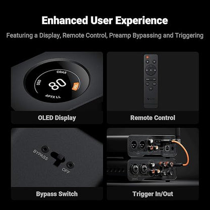 Fosi Audio ZD3 Desktop DAC Preamp, Fully Balanced Digital to Analog Audio - Image 5