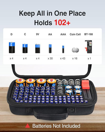 Luxtude Battery Organizer Storage Case - Image 3