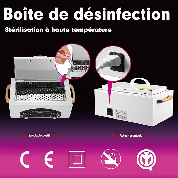 High Temperature Sterilizer Autoclave Machine 110V 300W Nail Tool Sterilizer - Image 8