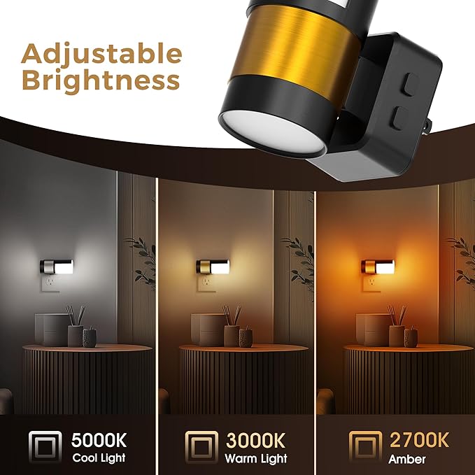 L LOHAS LED Night Lights Plug into Wall, 2 Pack, Plug in Night Light, Soft - Image 2