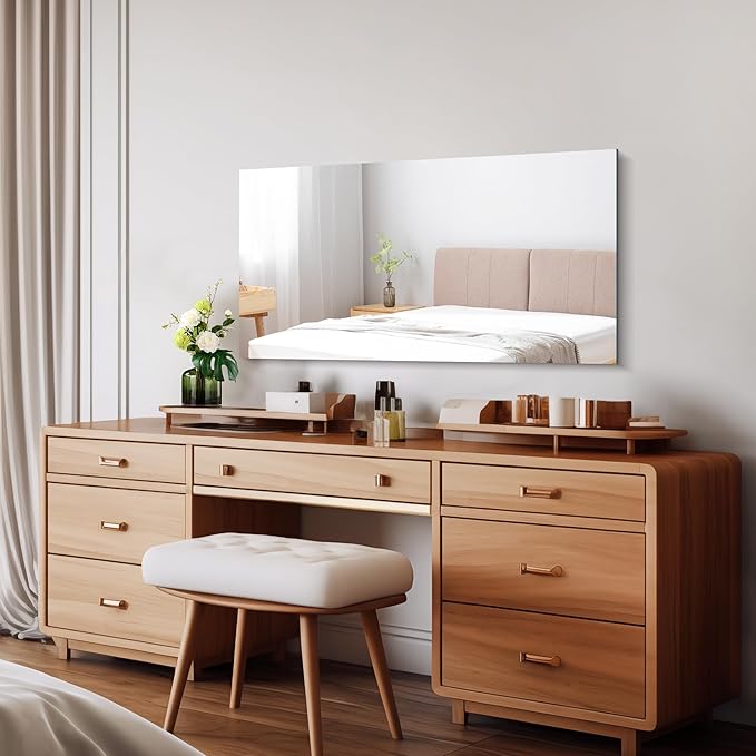 CILIBER Frameless Mirror, 20x40 Inch Bathroom Mirrors - Image 2