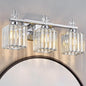 FDPBY Bathroom Vanity Lights 3-Light Modern Crystal Vanity Light Chrome by FDPBY