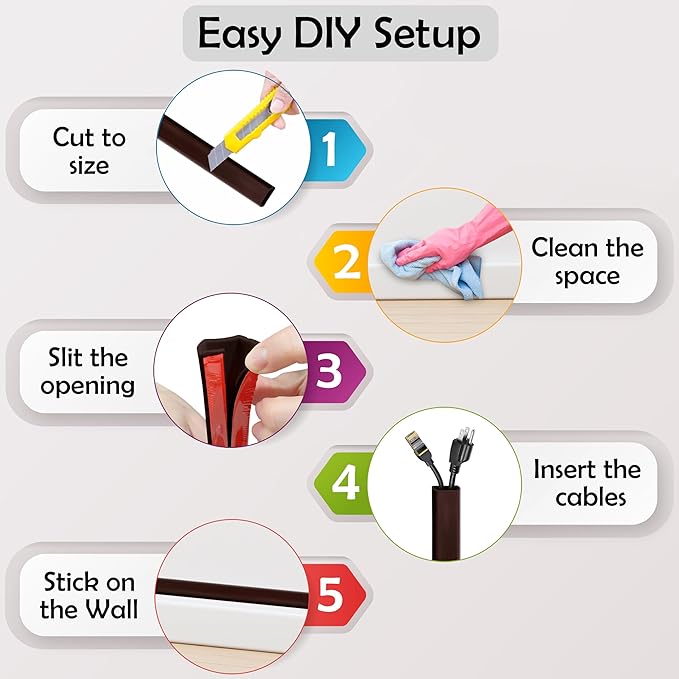 Rubber Bond TV Cord Hider Cable Protector - Image 7