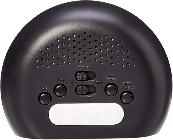 Amazon Basics Small Digital Oval Alarm Clock - Image 4
