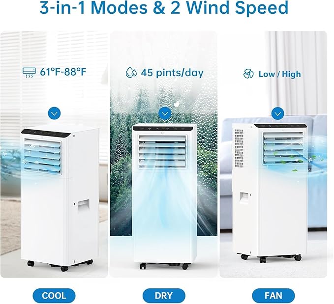 8, 000 BTU Portable Air Conditioner, AC Unit - Image 4