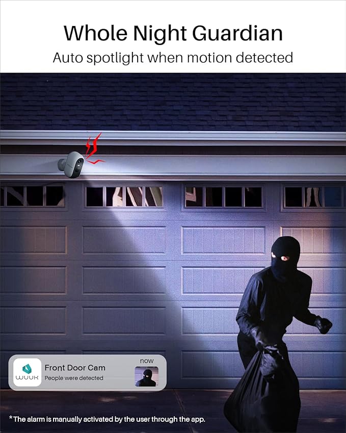 WUUK Security Cameras Wireless Outdoor, Indoor Camera, Home Surveillance System - Image 7