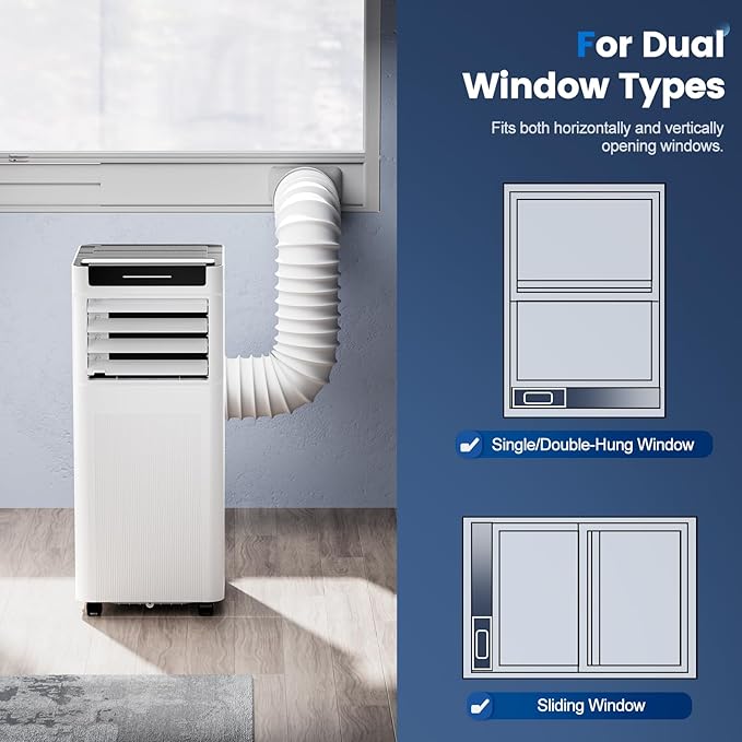 Portable Air Conditioners, 10000 BTU Portable AC up to 450 Sq.Ft, 3 in 1 AC Unit - Image 6