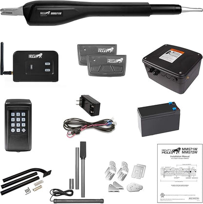 Mighty Mule Gate Opener, Solar and Smart Ready, Heavy Duty Automatic Gate Opener by MightyMule