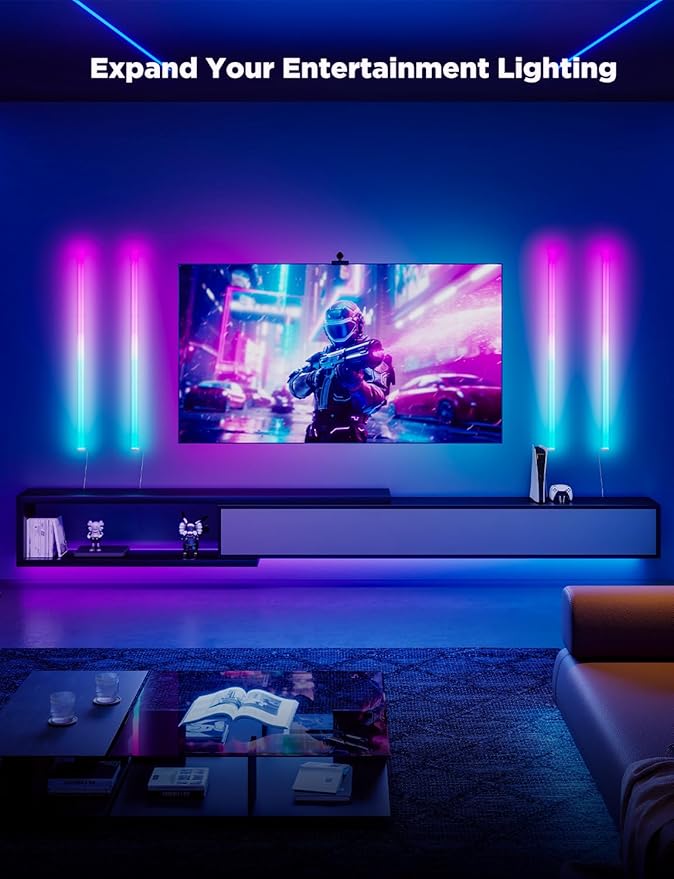 Govee Glide Wall Lights, RGBIC LED Light, Smart Gaming Light Compatible - Image 2