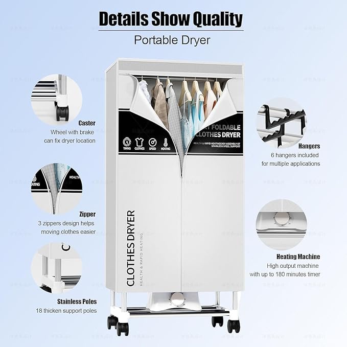 Clothes Dryer, Portable Drying Machine - Image 4