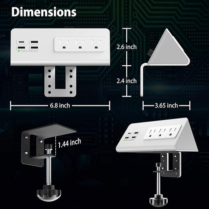 Nightstand Edge Mount Power Strip - Image 8