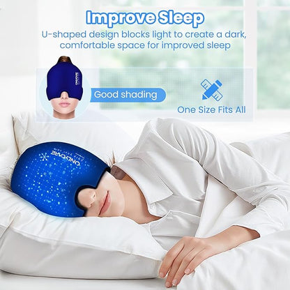 ONLYCARE Migraine Relief Cap, Upgraded Odorless Headache Relief Cap Mask - Image 7