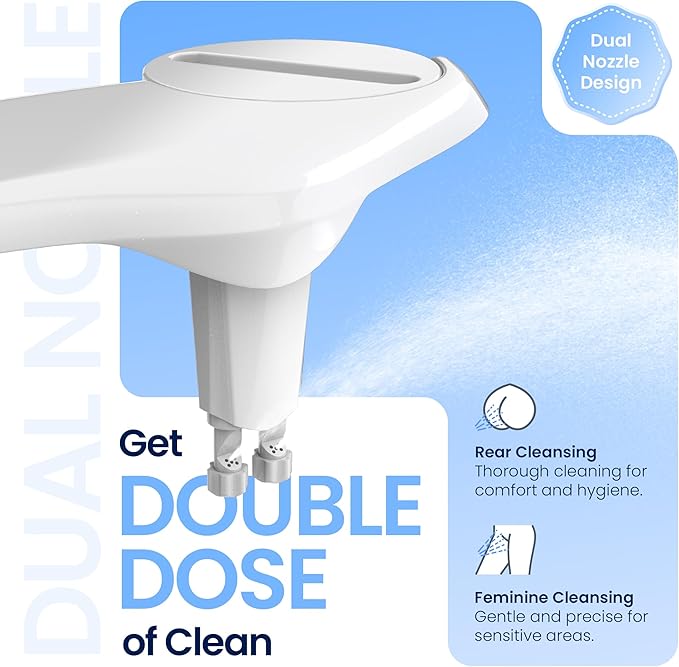 CLEAR REAR Bidet Attachment for Toilet Seat - Image 3