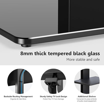 FITUEYES Swivel Floor TV Stand - Image 5