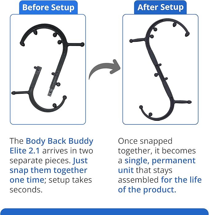 Body Back Buddy Elite Trigger Point Massage Tool, Neck and Back Massager - Image 4