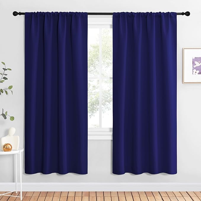 NICETOWN Blackout Curtains for Living Curtains, 1 Pair, 34-inch W x 72-inch L by NICETOWN