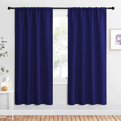 NICETOWN Blackout Curtains for Living Curtains, 1 Pair, 34-inch W x 72-inch L by NICETOWN