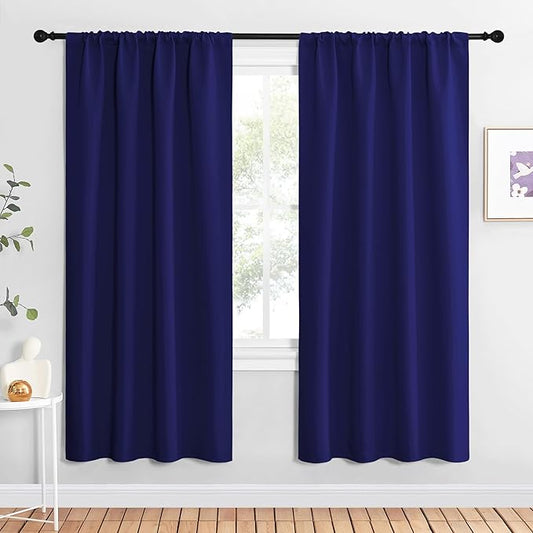 NICETOWN Blackout Curtains for Living Curtains, 1 Pair, 34-inch W x 72-inch L by NICETOWN
