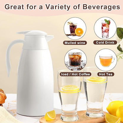 Norme 2 Pcs Thermal Coffee Carafe Insulated Stainless Steel Coffee Carafe - Image 4