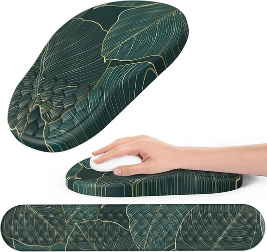 Ergonomic Mouse Pad and Keyboard Wrist Rest by Hasinart