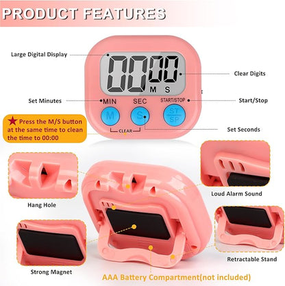 ZILLEEN Classroom Timer for Kids Teachers 2 Pack Digital Timers - Image 8
