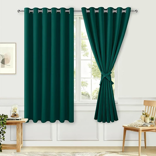 Hiasan Room Darkening Curtains for Bedroom, 70 x 63 Inches by Hiasan