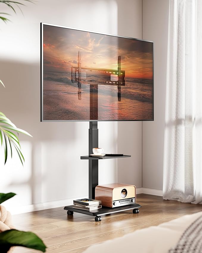 ECOTINY Steel Base Rolling TV Stand - Image 8