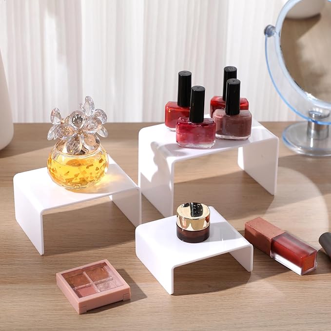 Chuangdi 2 Sets Acrylic Display Risers, Product Stand, Jewelry Display Riser - Image 6