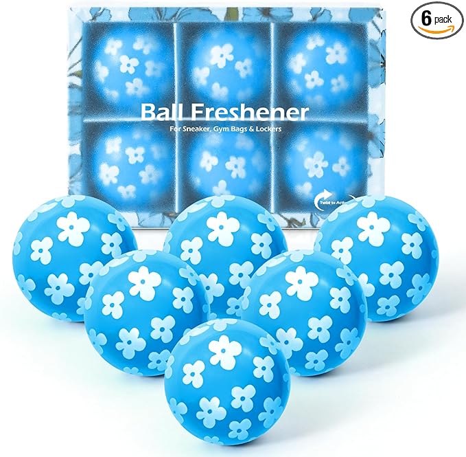 STRN Sneaker Deodorizer Balls 6 Pack Linen Scent Shoe Odor Elimination by STRN-Delicate%C2%B7Cozy%C2%B7Stylish