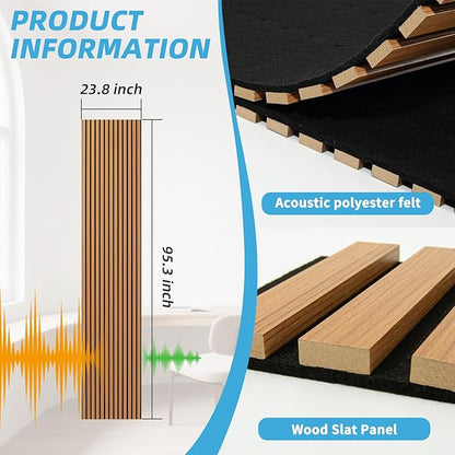 Art3d 2-Pack Acoustic Wood Slat Wall Panel - Image 7