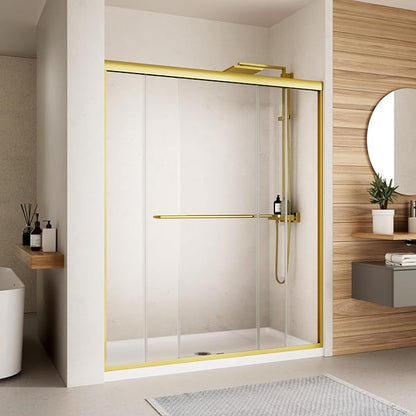 Shower Door, 44-48" W x 70" H Semi-Frameless Double Sliding Glass Shower Door by RoyalGuard