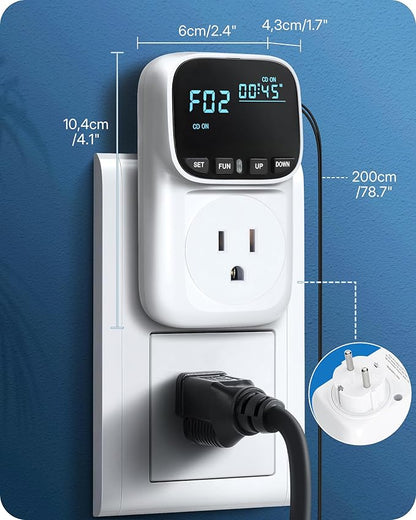 Digital Temperature Controller Outlet, 15A/1800W Heavy Duty Thermostat Plug - Image 6