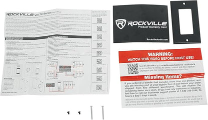 Rockville VOL70200 Black 200W 70V Volume Control Zone Controller, Single Gang - Image 9
