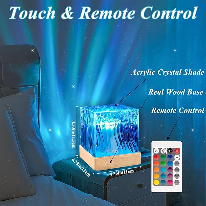 Northern Lights Projector Touch, 16 Colors Changing Light Dimmable Mood Lighting - Image 5