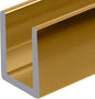 Brixwell SDCD38BGA-CCP23 Brite Gold Anodized 3/8" Fixed Panel Shower Door Deep by Brixwell